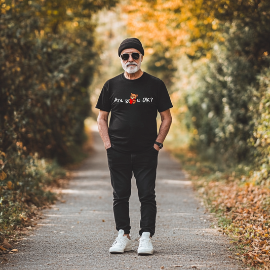 "Are You OK?" T-Shirt - Black