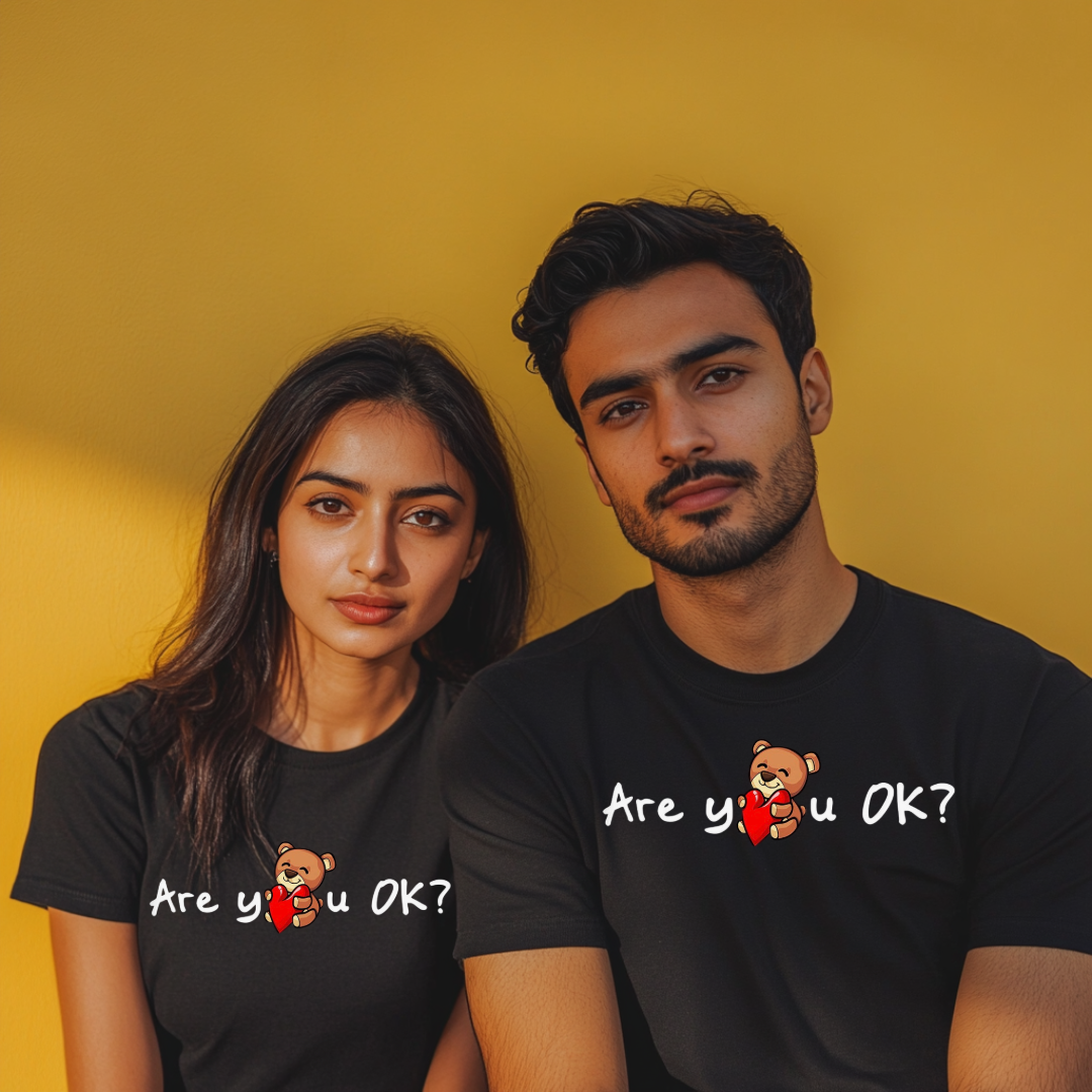 "Are You OK?" T-Shirt - Black