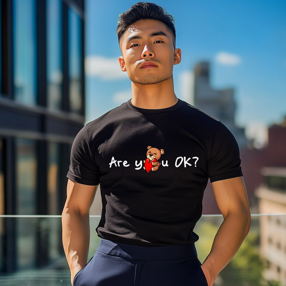 "Are You OK?" T-Shirt - Black