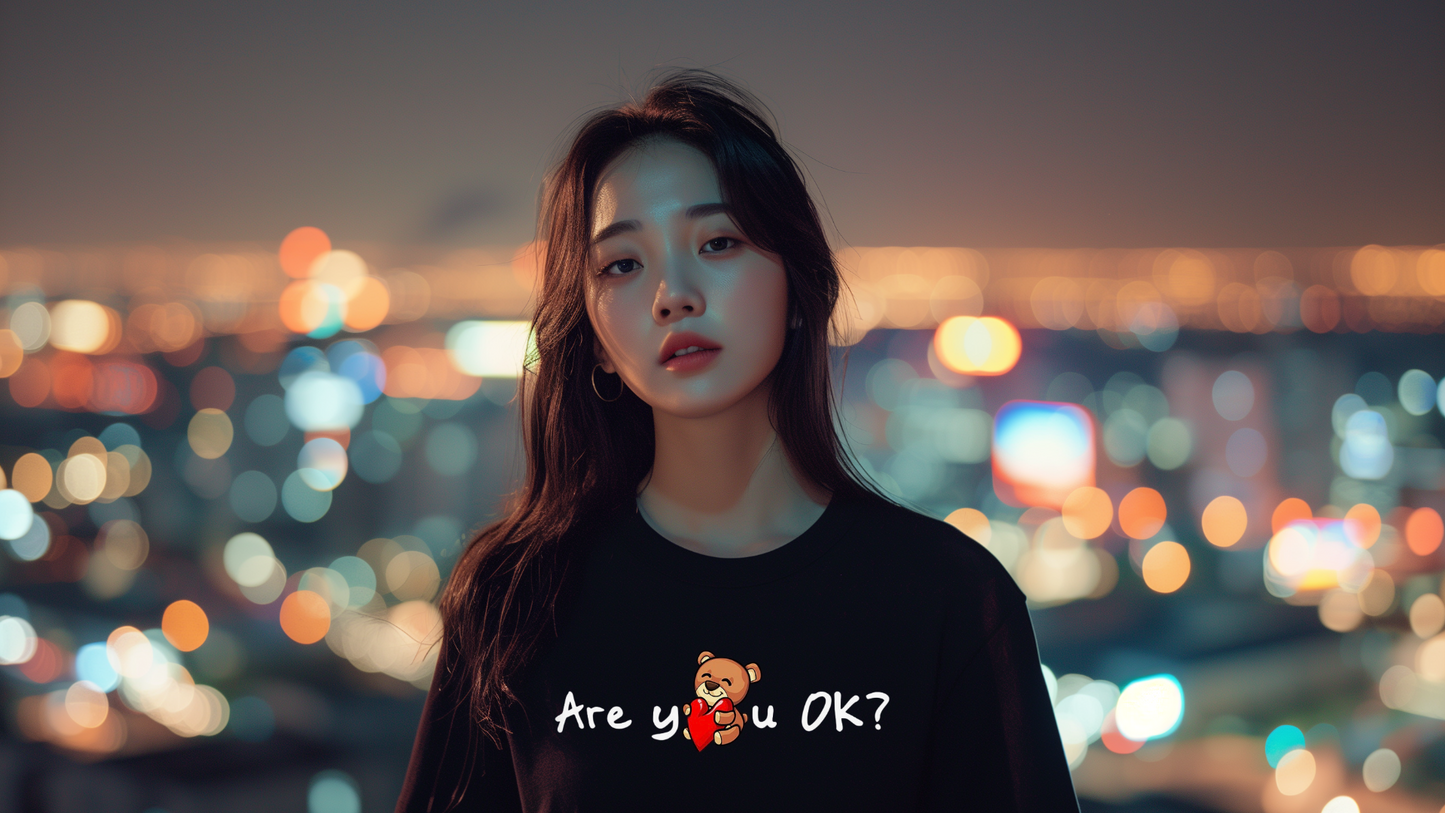 "Are You OK?" T-Shirt - Black