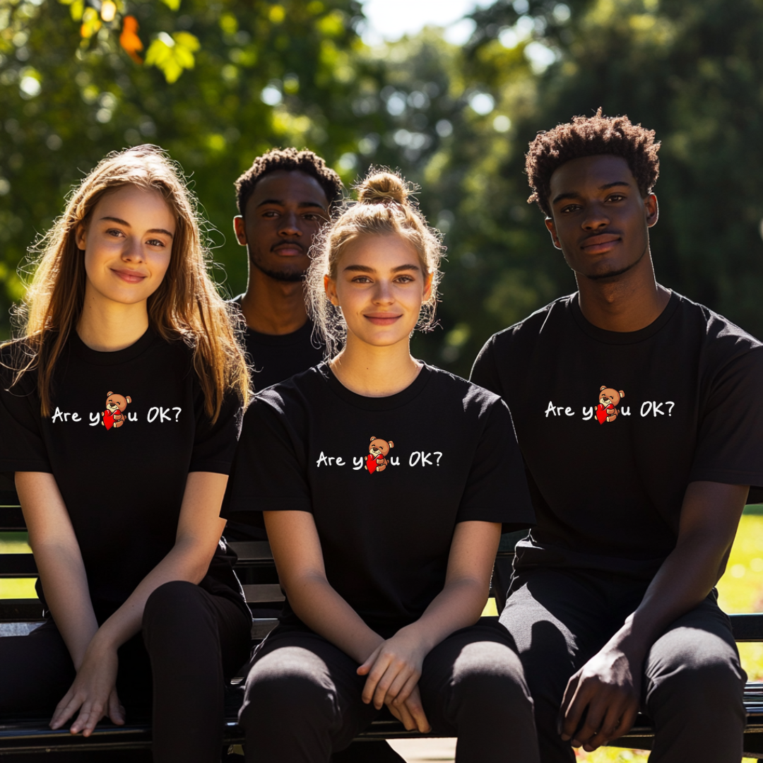 "Are You OK?" T-Shirt - Black