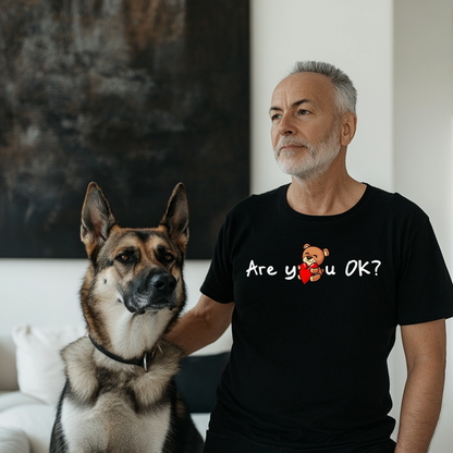 "Are You OK?" T-Shirt - Black